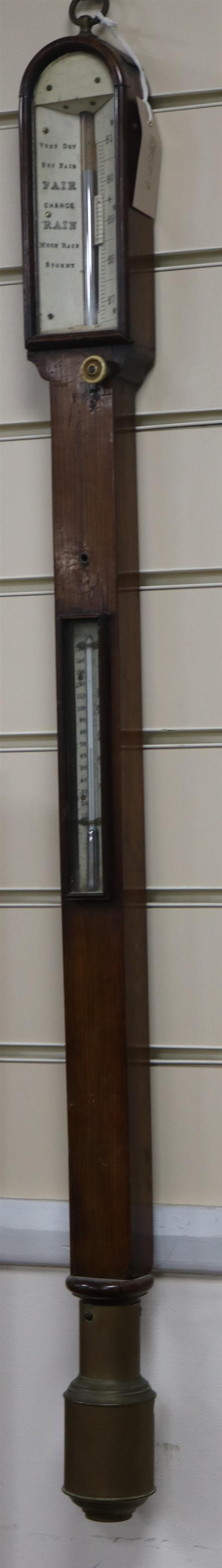 A Victorian stick barometer